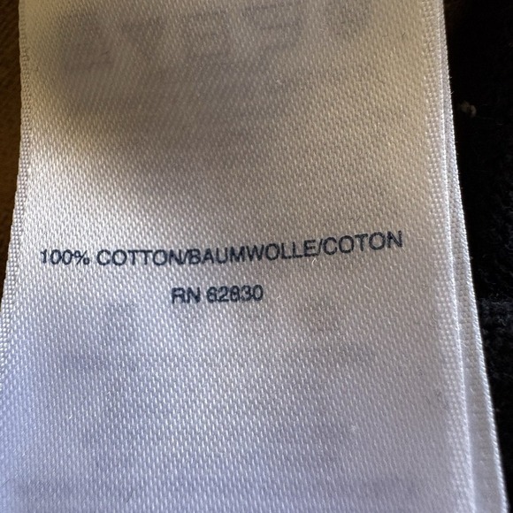 Lands' End Supima Cotton Sweater Women's L/P 14-16 Navy Tan Stripe 3/4 Sleeve - Picture 9 of 10